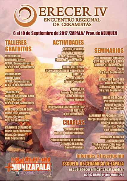 jornada ceramica en plottier, neuquen