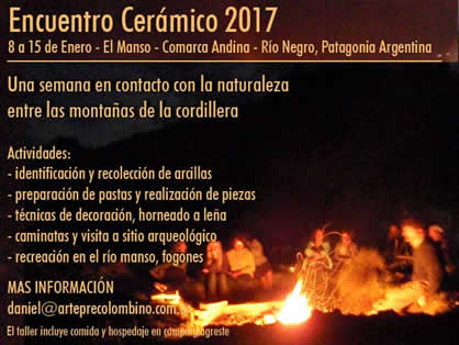 encuentro de ceramica en la cordillera