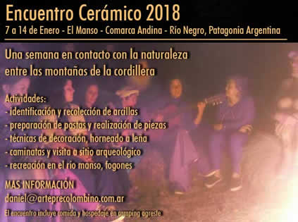 encuentro de ceramica en la cordillera