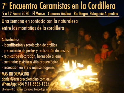 encuentro de ceramica en la cordillera