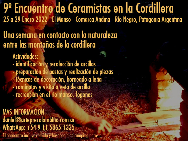 encuentro de ceramica en la cordillera