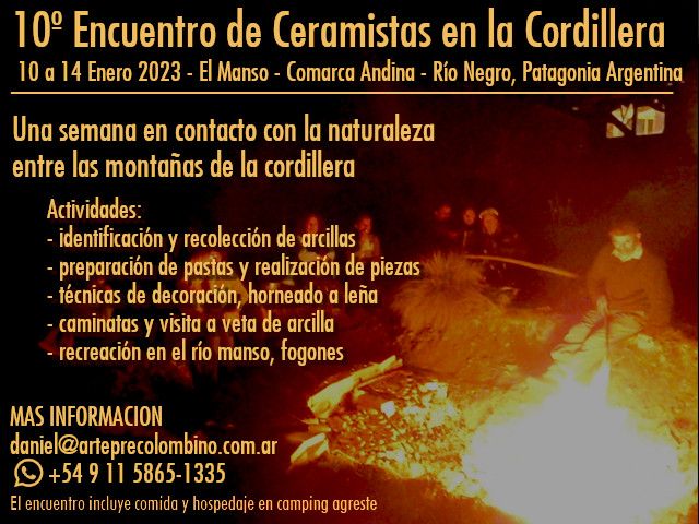 encuentro de ceramica en la cordillera